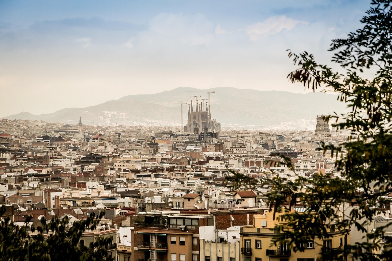 catedral, sagrada familia, barcelona, panorama, españa, vista, ciudad, pueblo viejo, centrar, edificios, urbano, barcelona, barcelona, barcelona, barcelona, barcelona